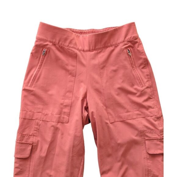 Athleta Chelsea Cargo Lined Elastic Waist Hiking Pant Sz 4 Tall Etruscan… - Picture 8 of 11